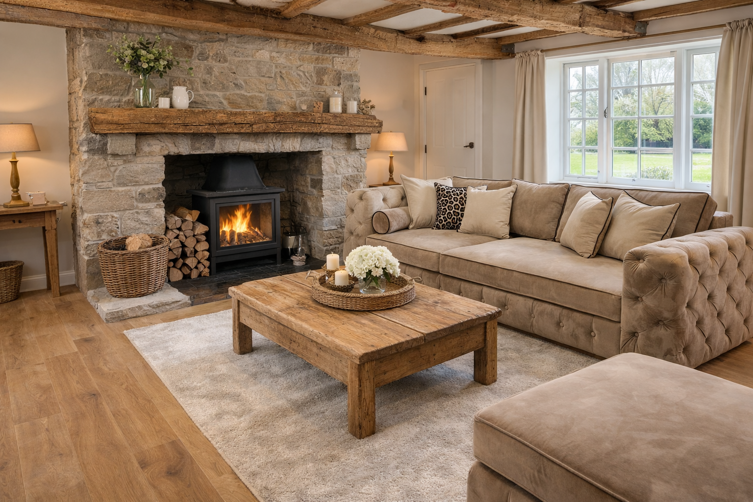 bespoke two-seater sofa handcrafted UK made to order