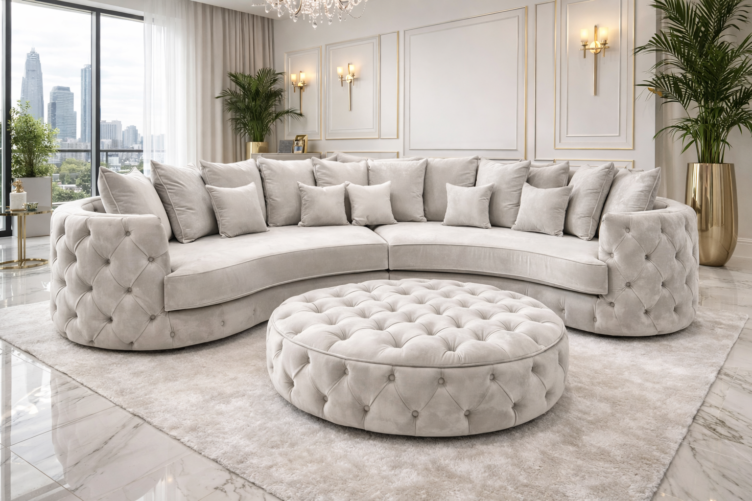 made-to-measure fabric corner sofa bespoke UK